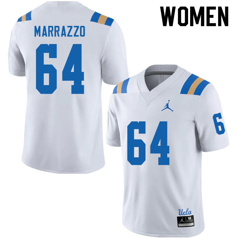 Jordan Brand Women #64 Sam Marrazzo UCLA Bruins College Football Jerseys Sale-White